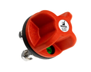 Battery switch-fixed key-red plastic