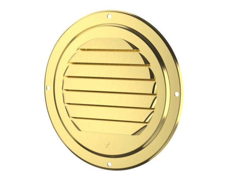 Louvered ventilator-127mm-brass