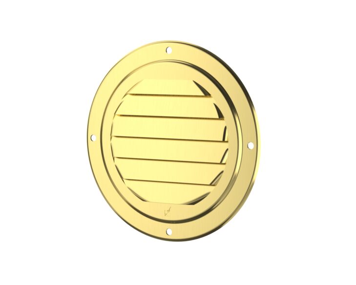 Louvered ventilator-102mm-brass