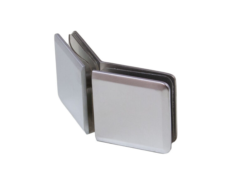 RG-9010 shower glass clamp, dull chrome