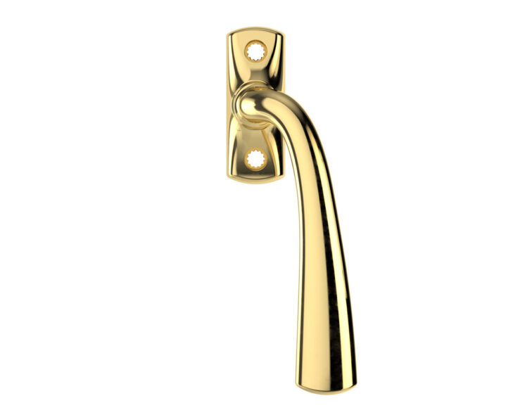 Tyreso window handle WH-P 30 R M in brass