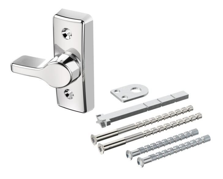 Thumb turn set TT-290-chrome-plated