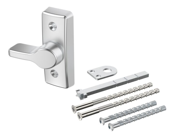 Thumb turn set TT-290-dull-chrome-plated