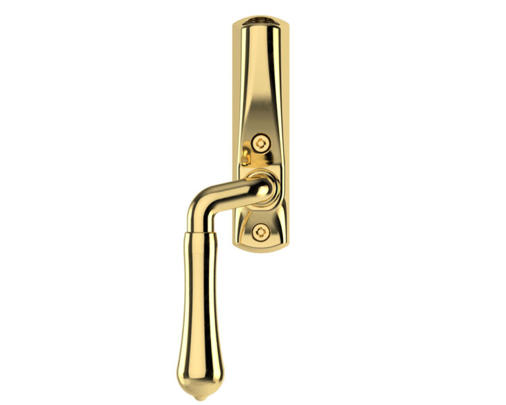 Björkö window handle WH-B 3010 L M in brass