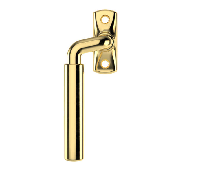 Prasto window handle WH-P 30 L M in brass